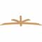 Ekena Millwork Davenport Timber Gable Bracket, Western Red Cedar, 72"W x 24"H x 1 1/2"D x 3 1/2"F, 8/12 Pitch GBW072X24X0204DAV00SWR - alternate 5